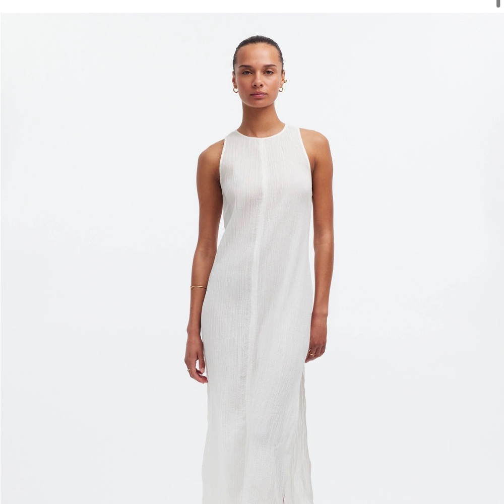 Madewell Crinkle cotton swim coverup